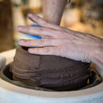 Patricia Shone in her studio 2018